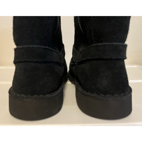 UGG Lined Boots Black Aveline Harness Strap Suede Womens Size US 5/EU 36 1112469 - Picture 7 of 13